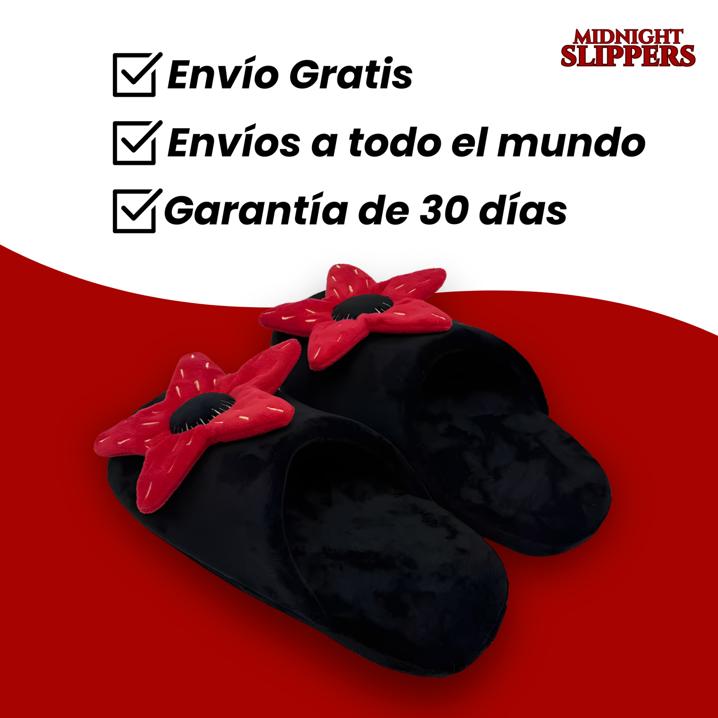 Pantuflas Flor Demogorgon