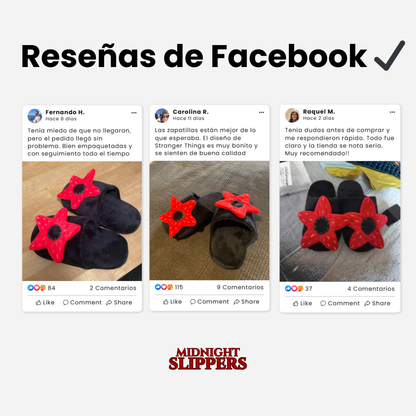 Pantuflas Flor Demogorgon