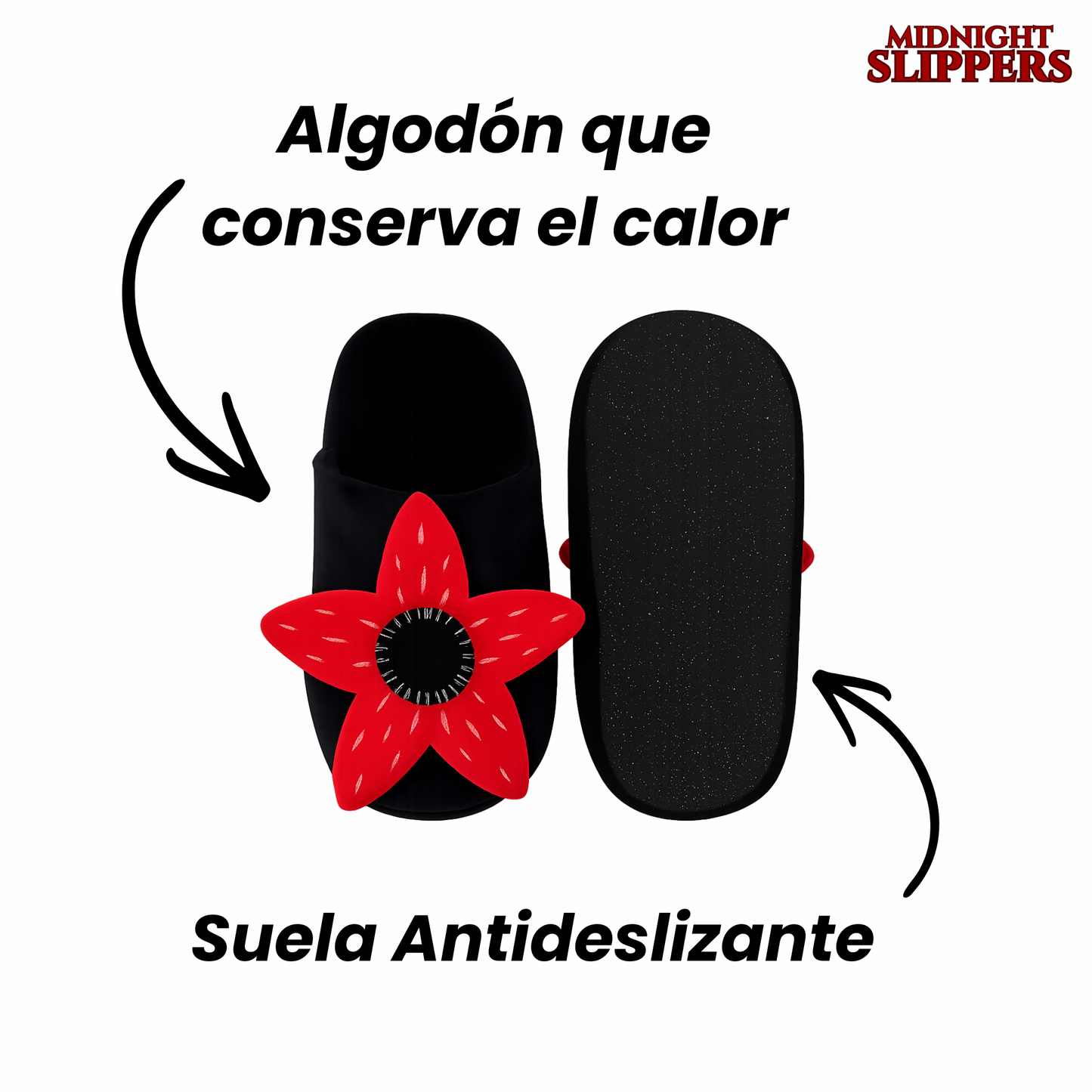 Pantuflas Flor Demogorgon